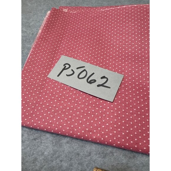 Pink Polka Dot Cotton Fat Quarter Fabric 18"x 22" Quilting Sewing Craft Material - Picture 3 of 4